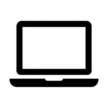 Laptop Flat Icon Perfect for Web, Mobile, App, UI Design, and Graphic Design. Stock Illustration