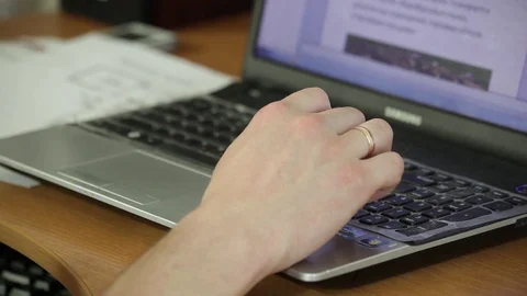Laptop. Stock Footage 74522729