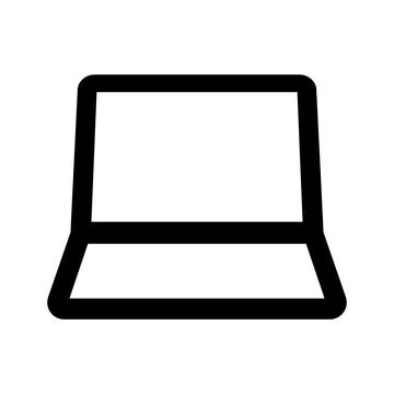 Laptop frame icon. Computer. Vector. 스톡 일러스트