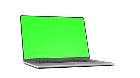 Laptop with a frameless screen - smooth transition, rotate, and zoom. The v.. Stock Footage 271537005