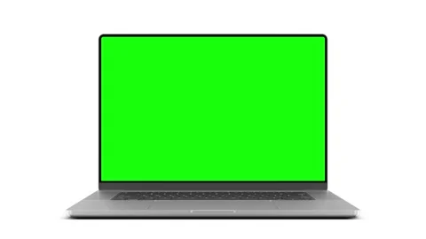 Laptop with a frameless screen - Two-stage opening - a delicate opening fol.. Stock Footage 271538819