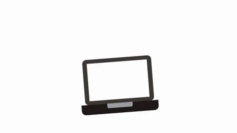 Laptop with gps technology application Video stock 123534026