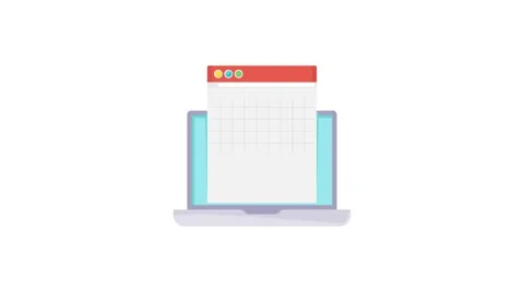 A laptop with a graph chart on the screen, showcasing statistical information Stock Footage 332199386