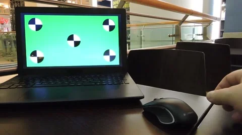 LAPTOP GREEN-SCREEN Stock Footage 49019421