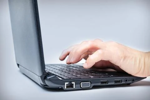 Laptop Hands Stock Photos
