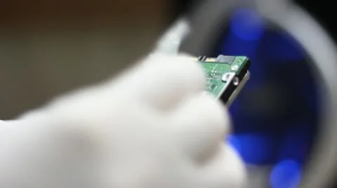 Laptop hard drive disc Stock Footage 16656478