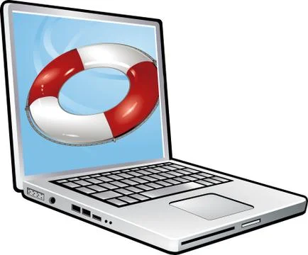 Laptop hilfe Stock Photos