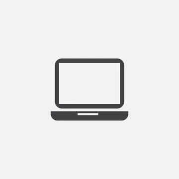 Laptop icon design, computer icon Stock Illustration