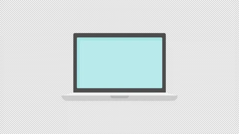 Laptop Icon Stock Footage 205065347