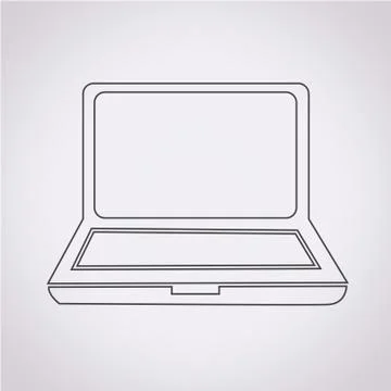 Laptop icon Stock Illustration