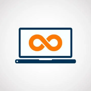 Laptop Icon. Stock Illustration