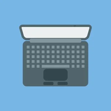 A laptop icon. Stock Illustration