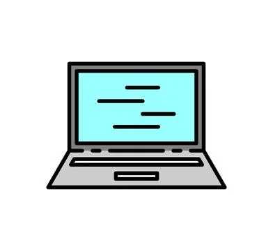 Laptop icon Stock Illustration