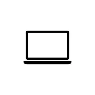 Laptop icon vector. computer icon vector Stock Illustration