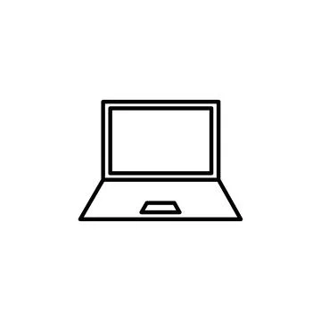 Laptop icon vector. computer icon vector Stock Illustration