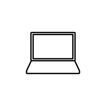 Laptop icon vector. computer icon vector Stock Illustration