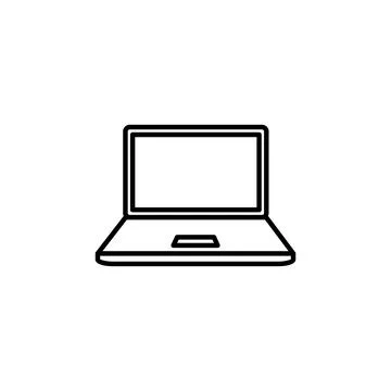 Laptop icon vector. computer icon vector Stock Illustration