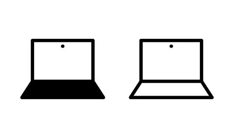 Laptop icon vector. computer icon. notebook icon 库存插图