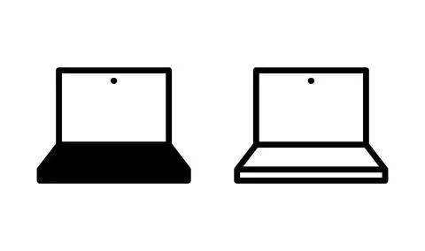 Laptop icon vector. computer icon. notebook icon Illustrazione stock