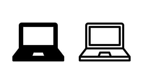 Laptop icon vector. computer icon. notebook icon Stock Illustration