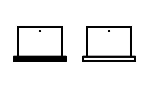 Laptop icon vector. computer icon. notebook icon Stock Illustration