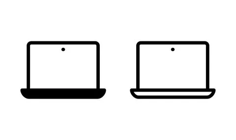 Laptop icon vector. computer icon. notebook icon Stock Illustration