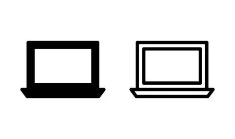 Laptop icon vector. computer icon. notebook icon Stock Illustration