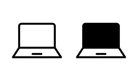 Laptop icon vector. computer icon. notebook icon Stock Illustration