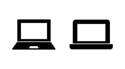 Laptop icon vector. computer sign and symbol 스톡 일러스트