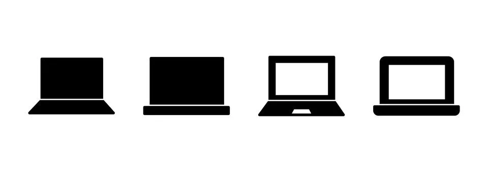 Laptop icon vector. computer sign and symbol Illustrazione stock
