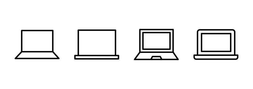Laptop icon vector. computer sign and symbol Stock-Illustration