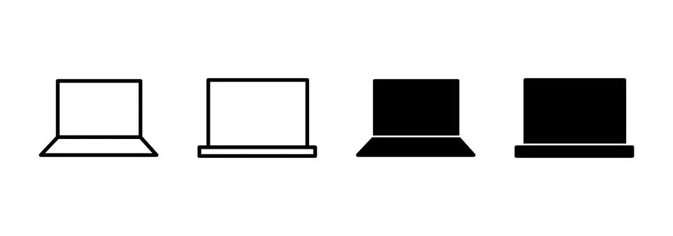 Laptop icon vector. computer sign and symbol Stock-Illustration