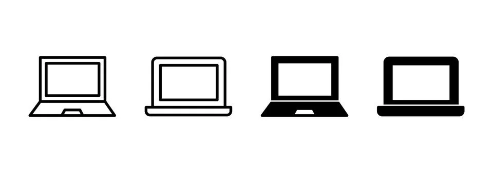 Laptop icon vector. computer sign and symbol Stock-Illustration