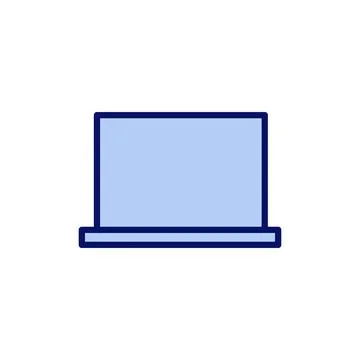Laptop icon vector. computer sign and symbol Stock Illustration