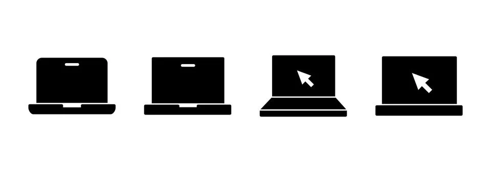 Laptop icon vector. computer sign and symbol Stock-Illustration