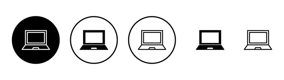 Laptop icon vector. computer sign and symbol 스톡 일러스트