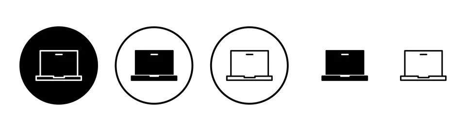 Laptop icon vector. computer sign and symbol Stock-Illustration