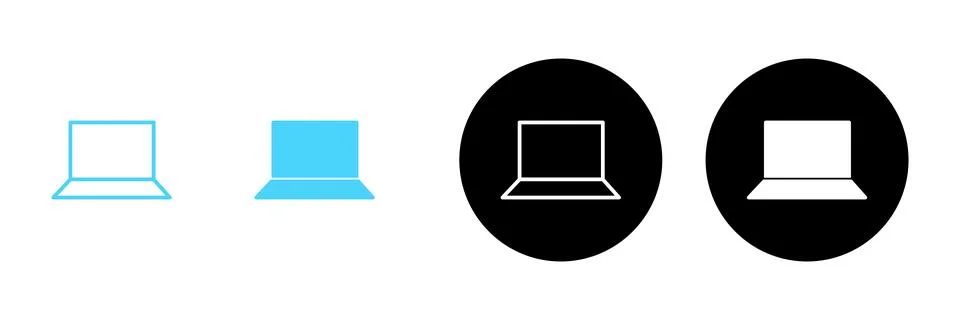 Laptop icon vector. computer sign and symbol 스톡 일러스트