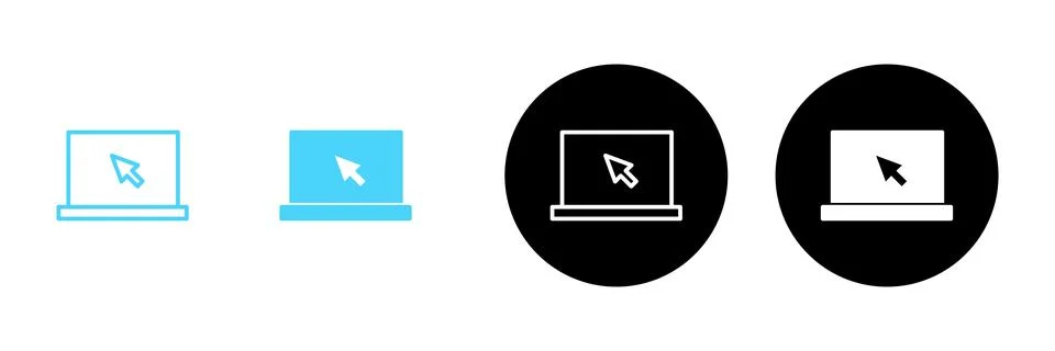 Laptop icon vector. computer sign and symbol Иллюстрация
