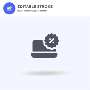 Laptop icon vector, filled flat sign, solid pictogram isolated on white, logo 스톡 일러스트