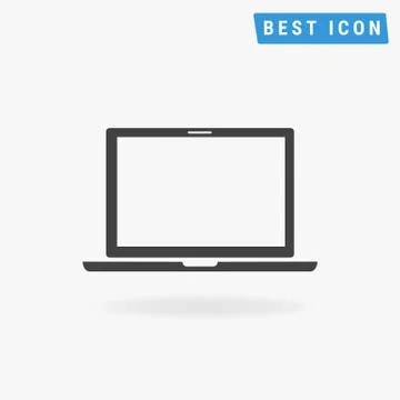 Laptop Icon, vector icon eps10. Stock Illustration