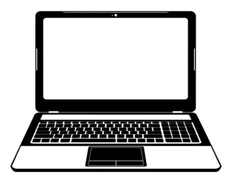 Laptop icon vector Illustrazione stock