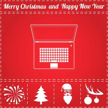 Laptop Icon Vector Stock Illustration
