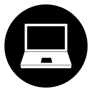 Laptop icon vector Stock Illustration