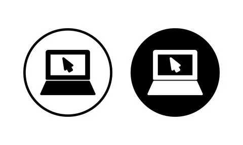 Laptop icon vector illustration. computer sign and symbol Illustrazione stock