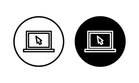 Laptop icon vector illustration. computer sign and symbol Illustrazione stock