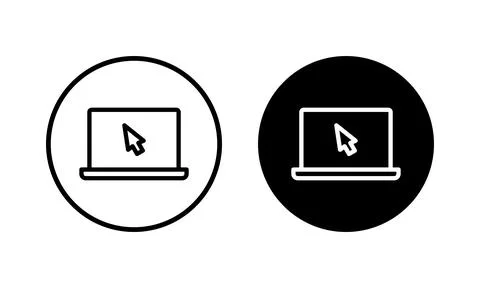Laptop icon vector illustration. computer sign and symbol Illustrazione stock