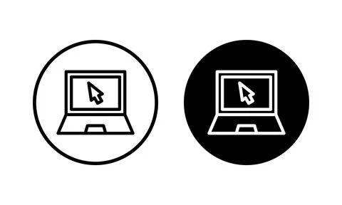 Laptop icon vector illustration. computer sign and symbol Stock Illustration