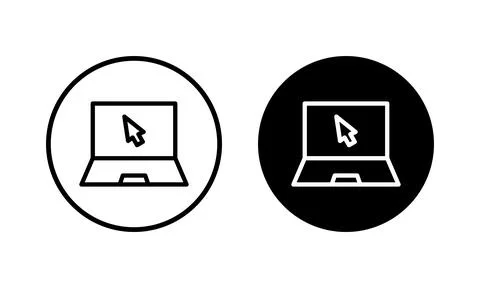 Laptop icon vector illustration. computer sign and symbol Stock Illustration