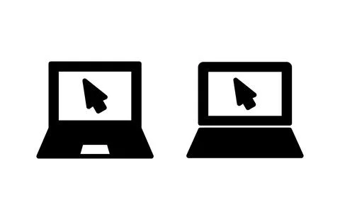 Laptop icon vector illustration. computer sign and symbol Illustrazione stock